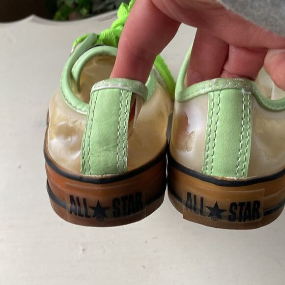 Converse Chuck Taylor Transparent Glow In The Dark Low Top Lace Up Sneakers Sz 5 - Picture 5 of 10